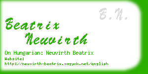 beatrix neuvirth business card